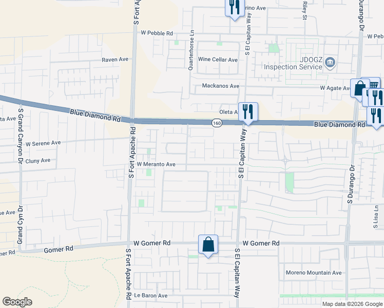 map of restaurants, bars, coffee shops, grocery stores, and more near 9188 Sunken Meadow Avenue in Las Vegas