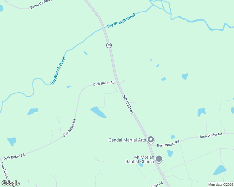 map of restaurants, bars, coffee shops, grocery stores, and more near 3018 North Carolina 39 in Louisburg