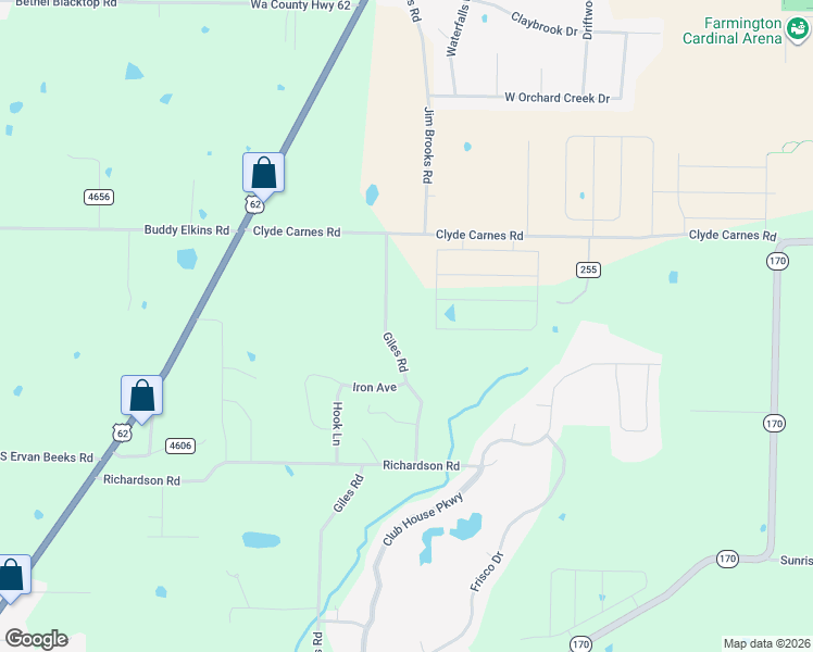 map of restaurants, bars, coffee shops, grocery stores, and more near 697 Arroyo Street in Farmington