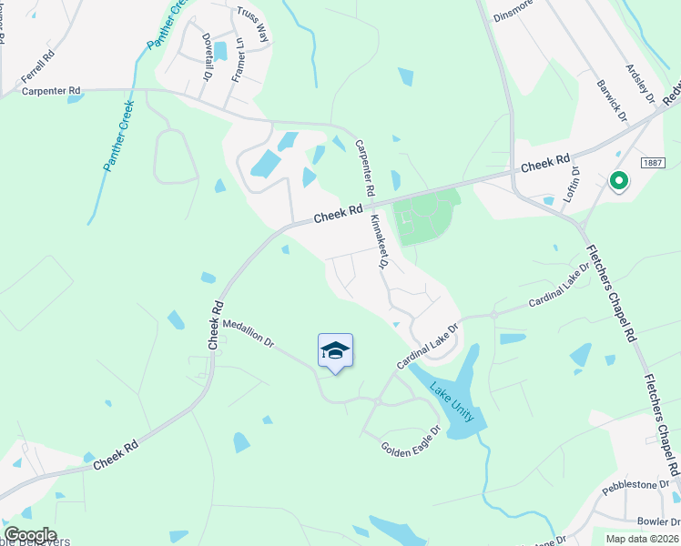 map of restaurants, bars, coffee shops, grocery stores, and more near 109 Snowy Egret Court in Durham