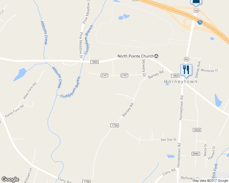 map of restaurants, bars, coffee shops, grocery stores, and more near 218 Barney Road in High Point