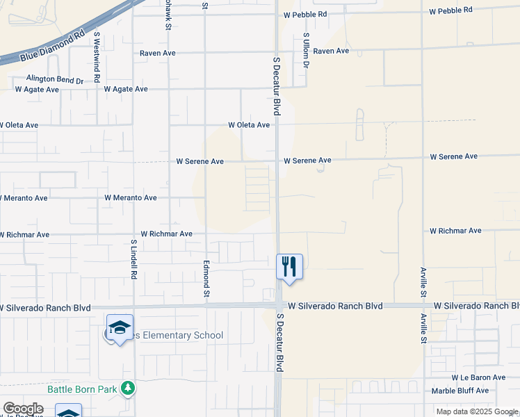 map of restaurants, bars, coffee shops, grocery stores, and more near Chapin Mesa Avenue in Enterprise