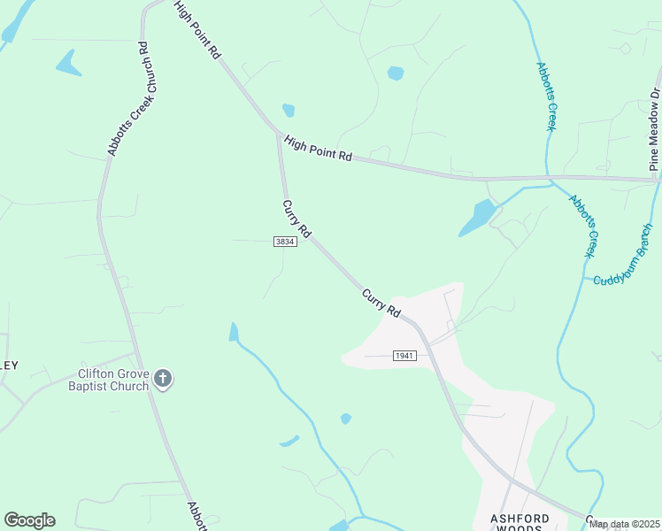 map of restaurants, bars, coffee shops, grocery stores, and more near 4986 Curry Road in Kernersville
