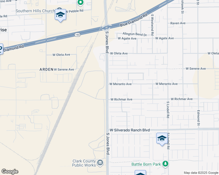 map of restaurants, bars, coffee shops, grocery stores, and more near 9447 Logan Ridge Court in Las Vegas