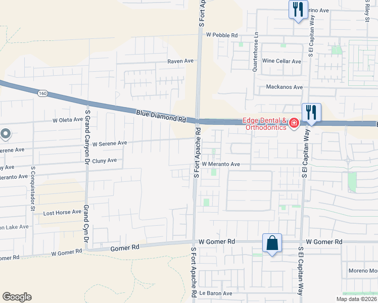 map of restaurants, bars, coffee shops, grocery stores, and more near 9342 Roadmaster Court in Las Vegas