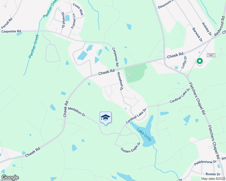 map of restaurants, bars, coffee shops, grocery stores, and more near 113 Snowy Egret Court in Durham