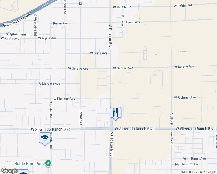 map of restaurants, bars, coffee shops, grocery stores, and more near Chapin Mesa Avenue in Enterprise
