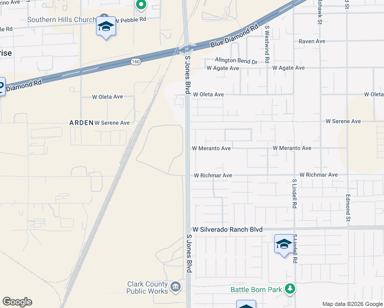 map of restaurants, bars, coffee shops, grocery stores, and more near 9447 Logan Ridge Court in Las Vegas
