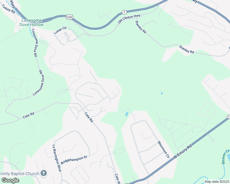 map of restaurants, bars, coffee shops, grocery stores, and more near 6206 Jim Fox Lane in Powell