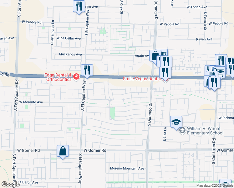 map of restaurants, bars, coffee shops, grocery stores, and more near 8822 Tomnitz Avenue in Las Vegas