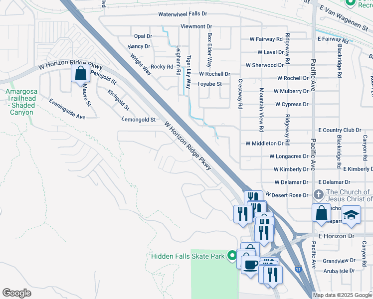map of restaurants, bars, coffee shops, grocery stores, and more near 301 Island Reef Avenue in Henderson