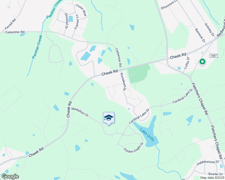 map of restaurants, bars, coffee shops, grocery stores, and more near 113 Snowy Egret Court in Durham