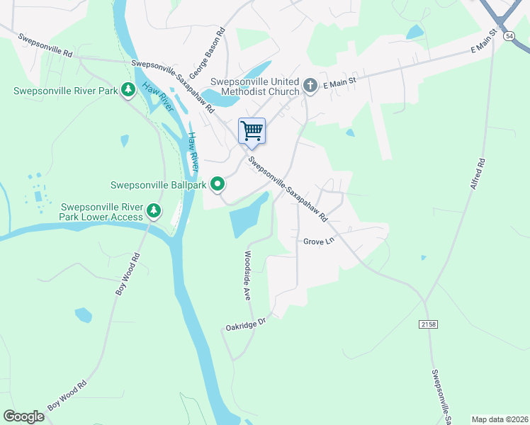 map of restaurants, bars, coffee shops, grocery stores, and more near 2941 Woodside Avenue in Graham