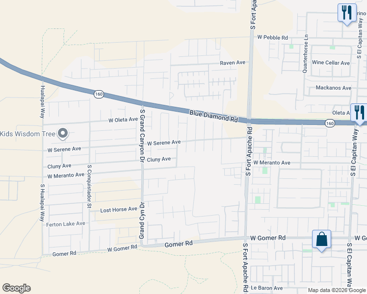 map of restaurants, bars, coffee shops, grocery stores, and more near 9343 Colinton Court in Las Vegas