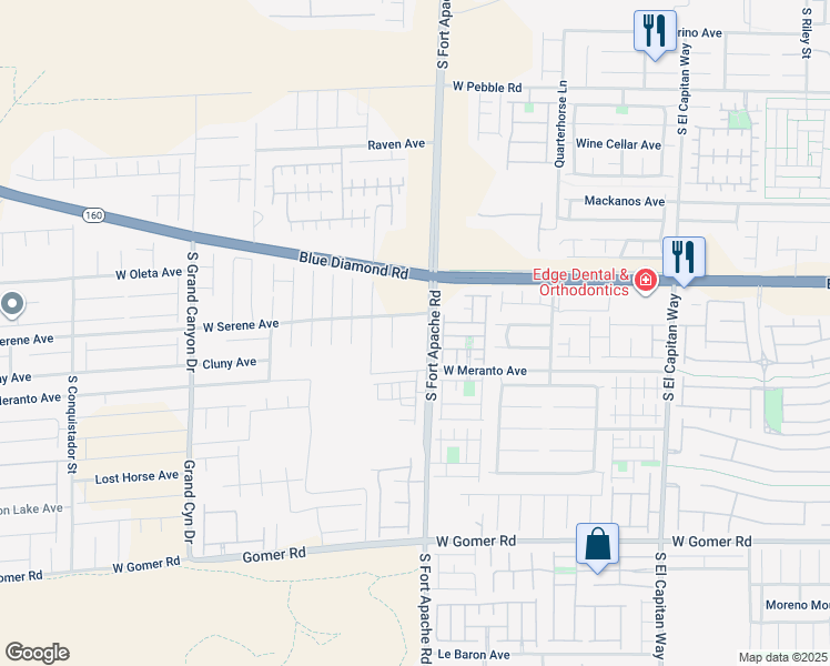 map of restaurants, bars, coffee shops, grocery stores, and more near 9331 Serene Harbor Street in Las Vegas