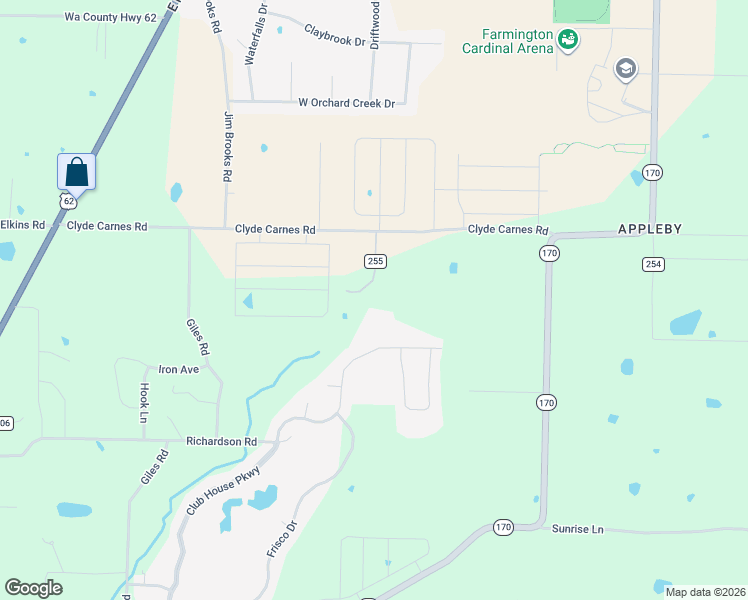 map of restaurants, bars, coffee shops, grocery stores, and more near 11837 Club House Parkway in Farmington