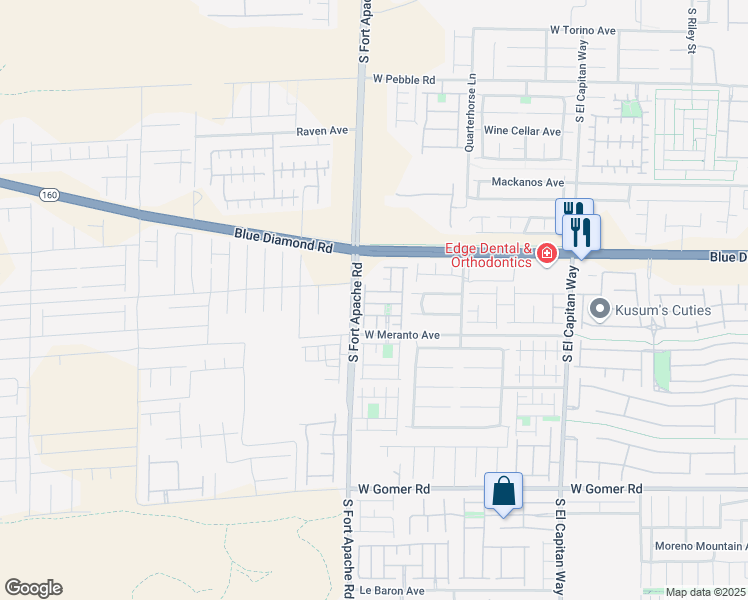 map of restaurants, bars, coffee shops, grocery stores, and more near 9378 Hilgard Avenue in Las Vegas