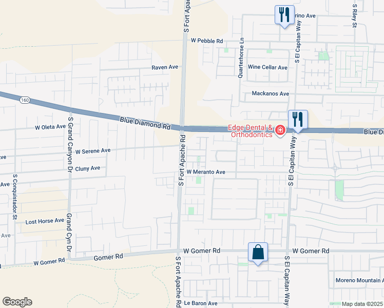 map of restaurants, bars, coffee shops, grocery stores, and more near 9378 Hilgard Avenue in Las Vegas