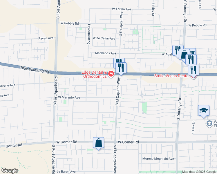 map of restaurants, bars, coffee shops, grocery stores, and more near 9053 Herring Cove Avenue in Las Vegas