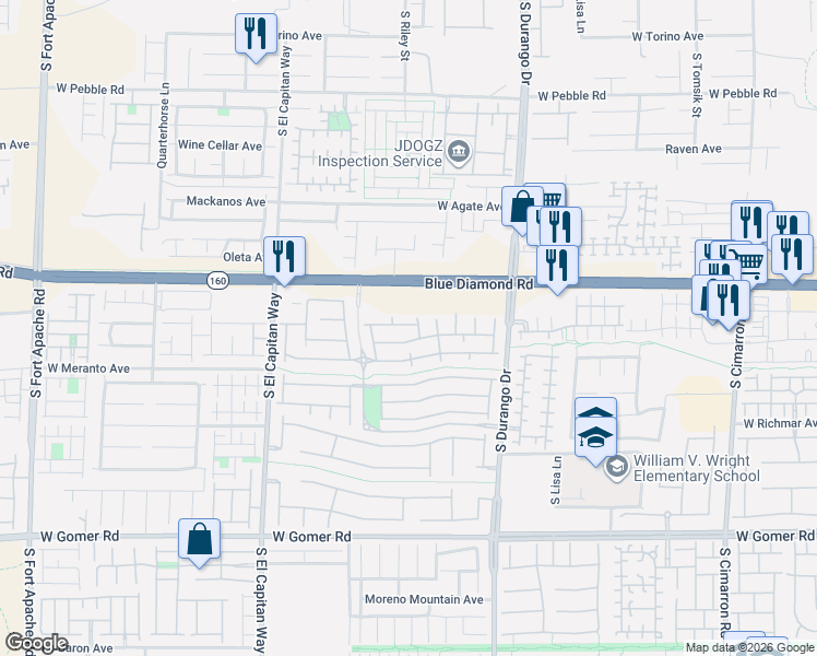 map of restaurants, bars, coffee shops, grocery stores, and more near 8826 Duncan Barrel Avenue in Las Vegas