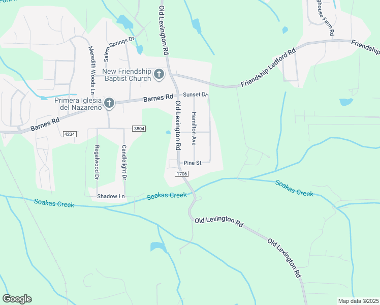 map of restaurants, bars, coffee shops, grocery stores, and more near 193 Hamilton Avenue in Winston-Salem