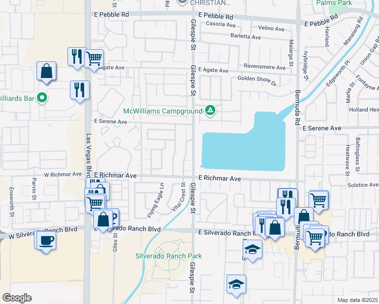 map of restaurants, bars, coffee shops, grocery stores, and more near 9408 Vital Crest Street in Las Vegas