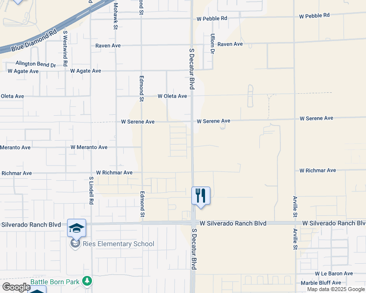 map of restaurants, bars, coffee shops, grocery stores, and more near Chapin Mesa Avenue in Enterprise