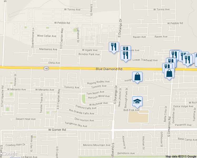 map of restaurants, bars, coffee shops, grocery stores, and more near 9319 Square Dance Place in Las Vegas