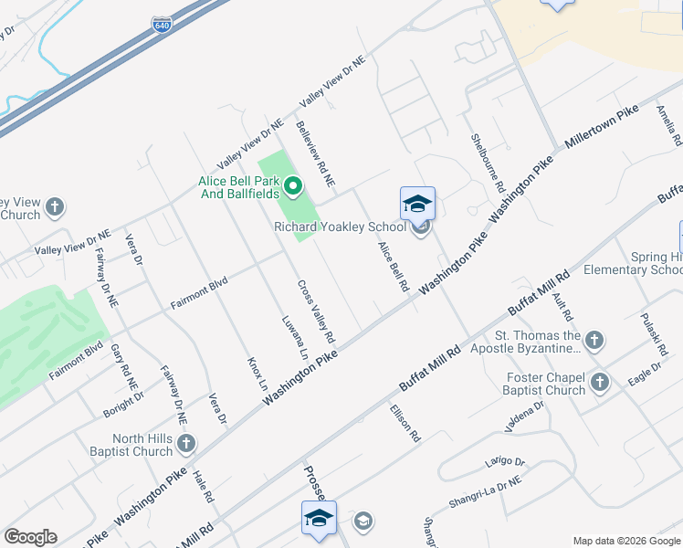 map of restaurants, bars, coffee shops, grocery stores, and more near 3104 Atoka Lane in Knoxville