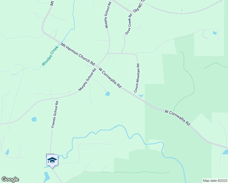 map of restaurants, bars, coffee shops, grocery stores, and more near 5501 West Cornwallis Road in Durham