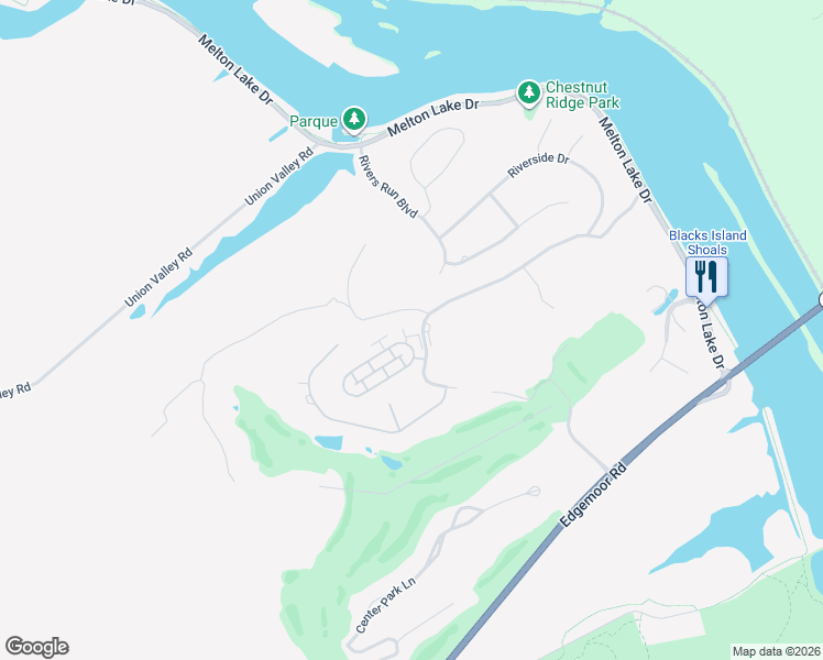 map of restaurants, bars, coffee shops, grocery stores, and more near 11 Rockingham Road in Oak Ridge