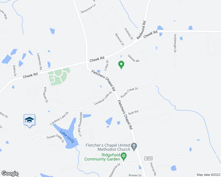 map of restaurants, bars, coffee shops, grocery stores, and more near 8 Boxley Court in Durham