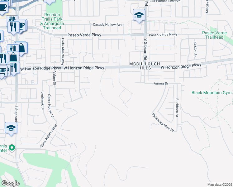 map of restaurants, bars, coffee shops, grocery stores, and more near 1066 Giovanni Lane in Henderson