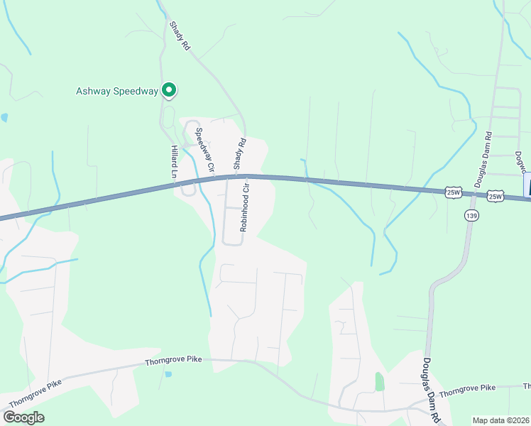 map of restaurants, bars, coffee shops, grocery stores, and more near 4653 Huffaker Drive in Strawberry Plains