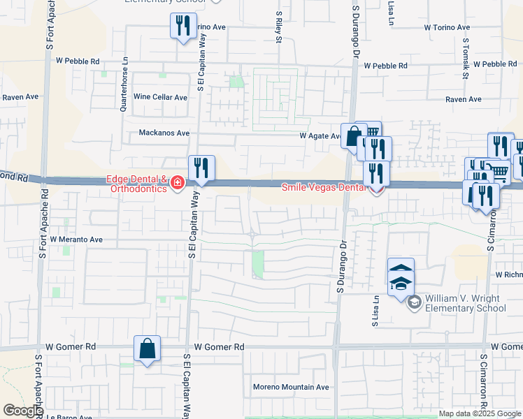 map of restaurants, bars, coffee shops, grocery stores, and more near 8826 Duncan Barrel Avenue in Las Vegas