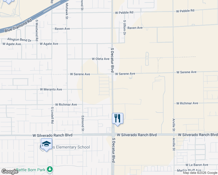 map of restaurants, bars, coffee shops, grocery stores, and more near Sage Mesa Avenue in Enterprise