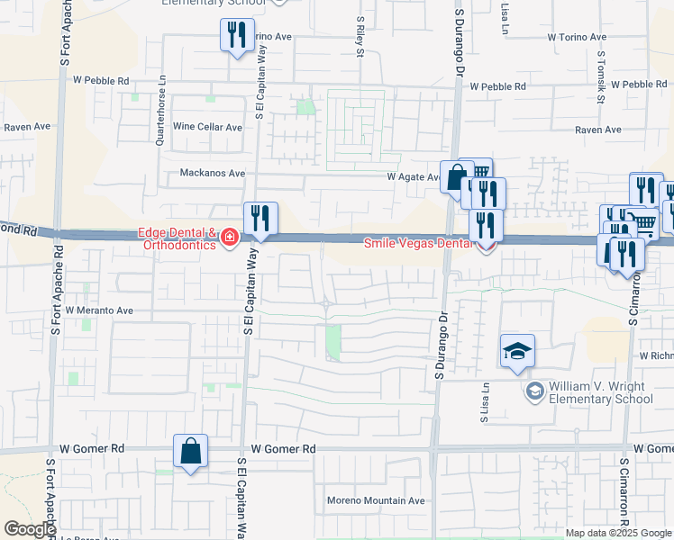 map of restaurants, bars, coffee shops, grocery stores, and more near 8842 Duncan Barrel Avenue in Las Vegas