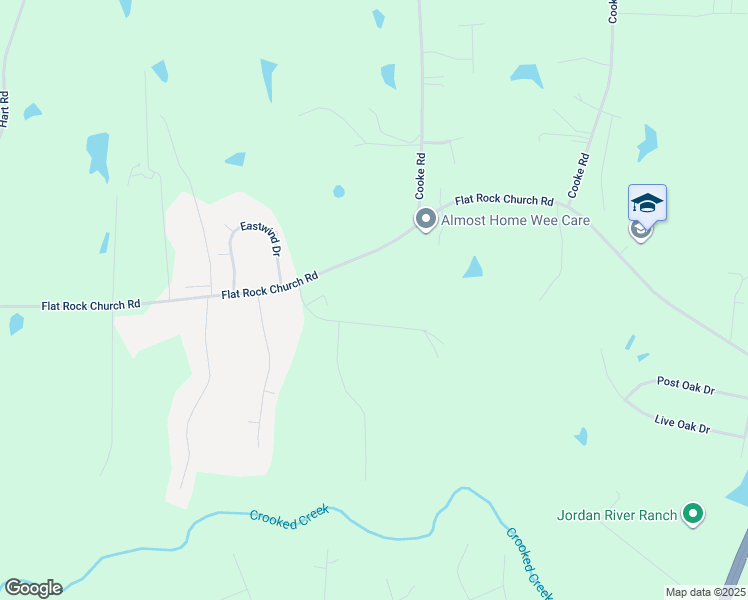 map of restaurants, bars, coffee shops, grocery stores, and more near 203 Hillcrest Road in Louisburg