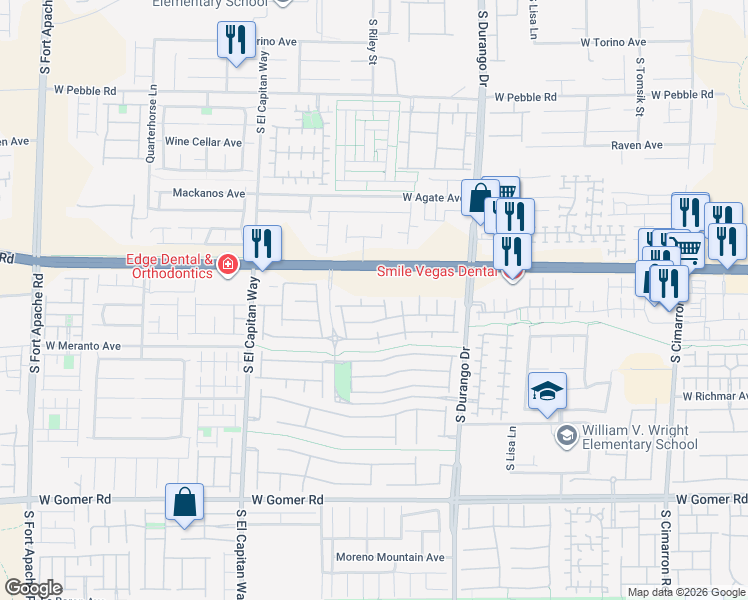 map of restaurants, bars, coffee shops, grocery stores, and more near 8826 Duncan Barrel Avenue in Las Vegas