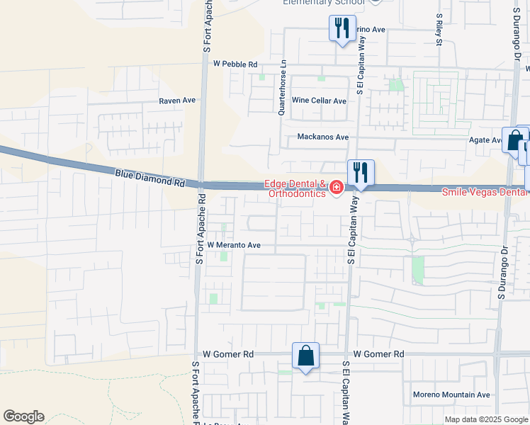 map of restaurants, bars, coffee shops, grocery stores, and more near 9256 Angel Forest Avenue in Las Vegas