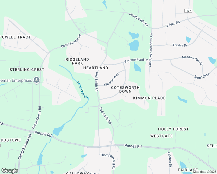 map of restaurants, bars, coffee shops, grocery stores, and more near 2812 Kimmon Way in Wake Forest
