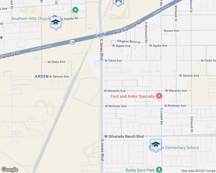 map of restaurants, bars, coffee shops, grocery stores, and more near 9368 Maple Red Court in Las Vegas