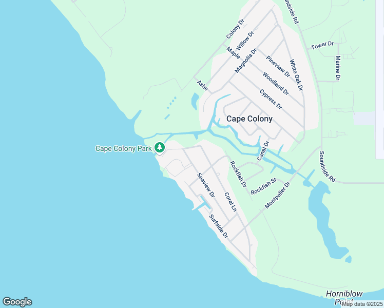 map of restaurants, bars, coffee shops, grocery stores, and more near 311 Seaview Drive in Edenton