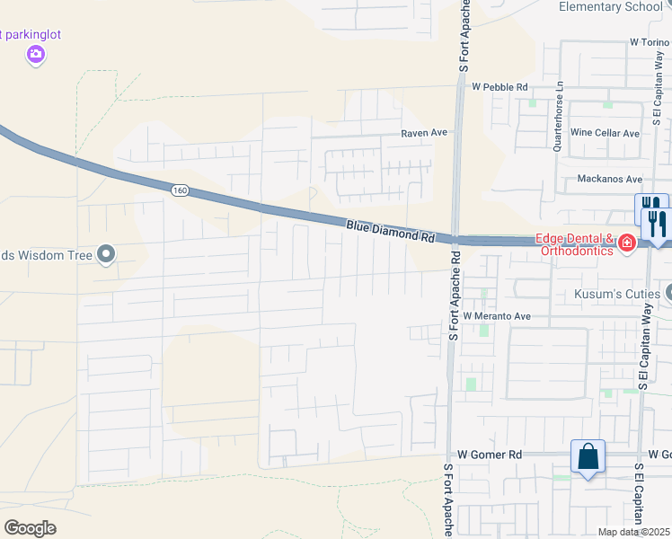 map of restaurants, bars, coffee shops, grocery stores, and more near 9283 Romance Diamond Street in Las Vegas