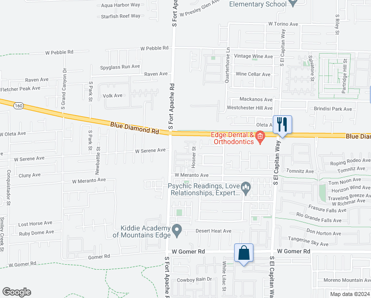 map of restaurants, bars, coffee shops, grocery stores, and more near 9287 Lapeer Street in Las Vegas