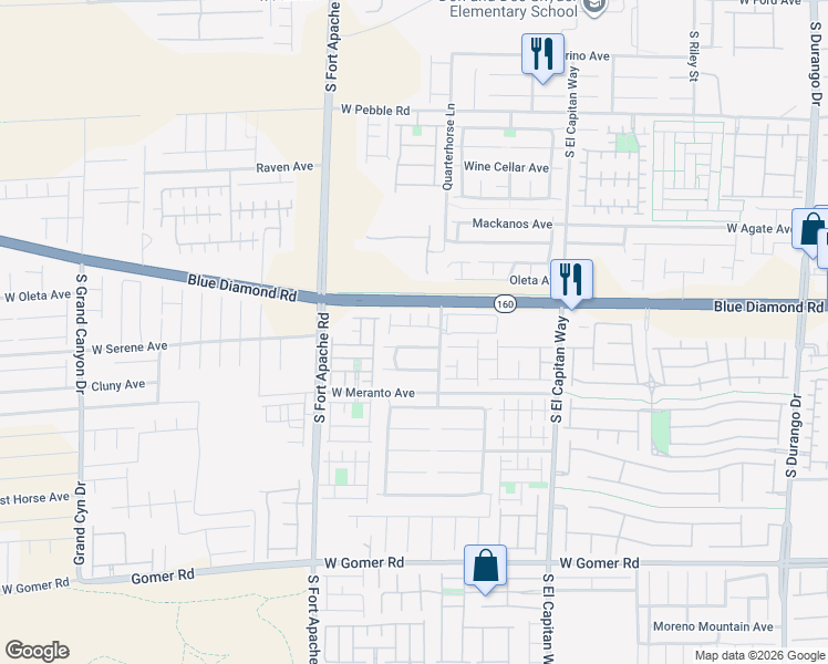map of restaurants, bars, coffee shops, grocery stores, and more near 9247 Quartz Hills Avenue in Las Vegas