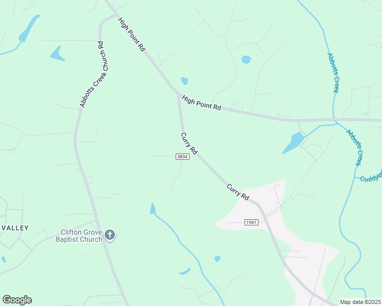 map of restaurants, bars, coffee shops, grocery stores, and more near 4950 Curry Road in Kernersville