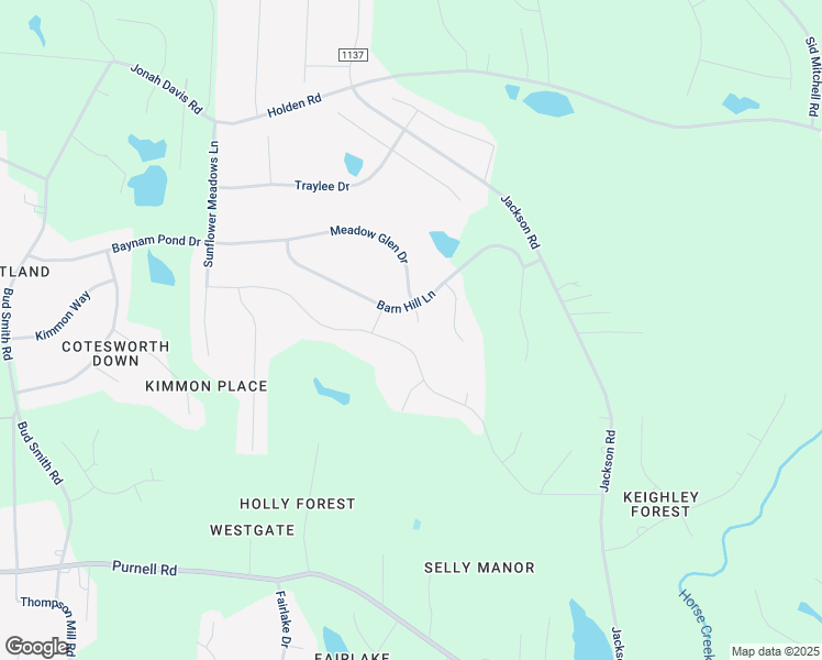 map of restaurants, bars, coffee shops, grocery stores, and more near 105 Meadow Glen Drive in Wake Forest