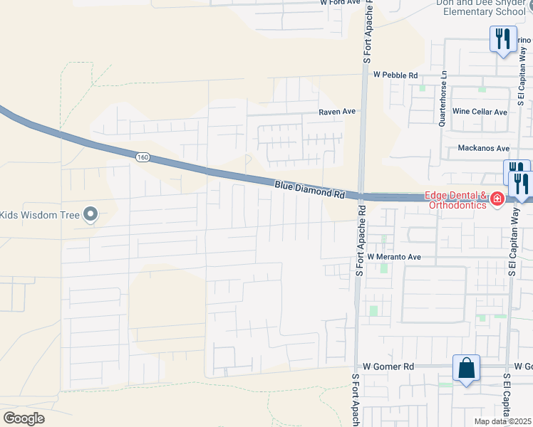 map of restaurants, bars, coffee shops, grocery stores, and more near 9265 Romance Diamond Street in Las Vegas