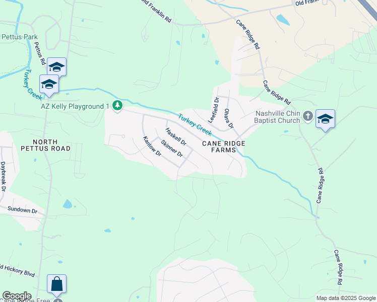 map of restaurants, bars, coffee shops, grocery stores, and more near in Nashville